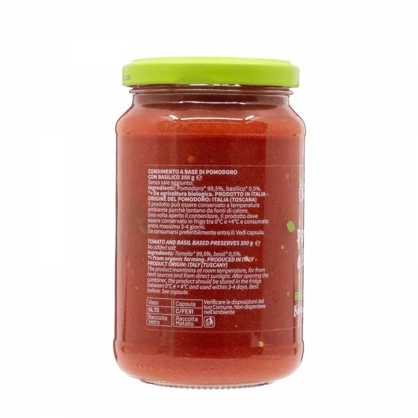 Lunica Organic Tuscan Tomato & Basil, 350g