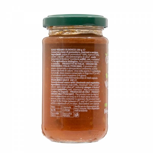 Lunica Organic Vegan Di Bosco Sauce, 190g