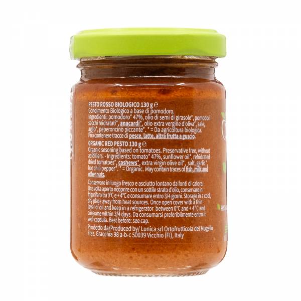 Lunica Organic Red Pesto, 130g