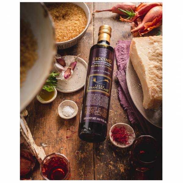Terre Francescane Monovarietals Leccino Italian Extra Virgin Olive Oil, 500ml