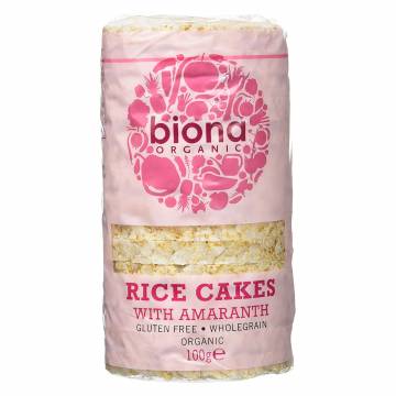 Biona Organic Rice Cakes with Amaranth 100g