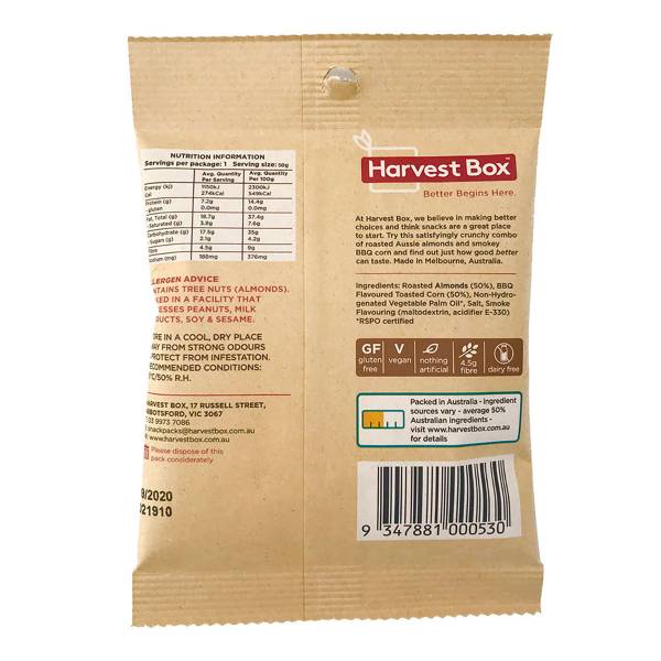 Harvest Box BBQ Crunch, 45g (Pack of 10)