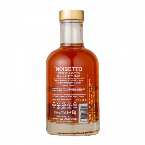 Walcher Noisetto (Hazelnut) Rum, 200ml