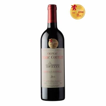 Chateau Franc Couplet Bordeaux Superieur Red Wine, 750 ml