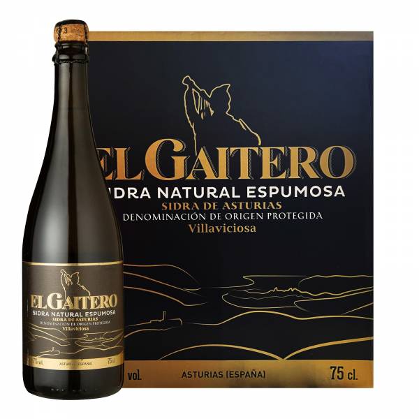 El Gaitero Black Label Cider, 6 x 750 ml