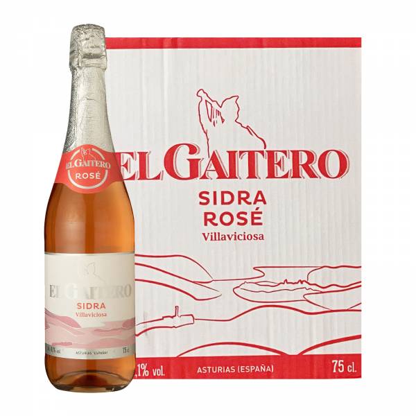El Gaitero Rose Sparkling Cider, 6 x 750ml